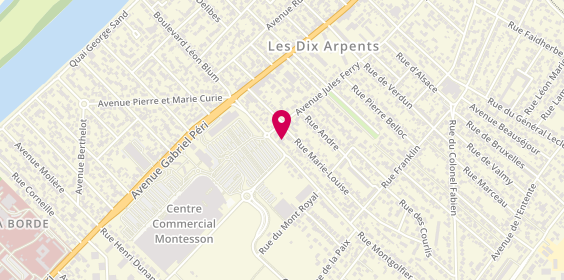 Plan de Quartier Immo - Agence des 10 Arpents, 21 Rue Montgolfier, 78500 Sartrouville