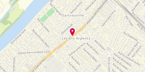 Plan de Les Dix Arpents Immobilier, 150 Avenue de la Republique, 78500 Sartrouville