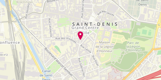Plan de Saint Denis Immobilier; Saint-Ouen Immobilier, 58 Rue Gabriel Péri, 93200 Saint-Denis