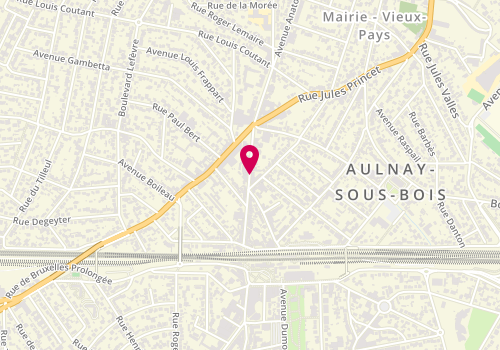 Plan de Century 21, 34 Anatole France, Quinquies, 93600 Aulnay-sous-Bois