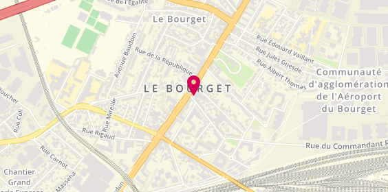 Plan de Agence le Bourget, 64 avenue de la Division Leclerc, 93350 Le Bourget
