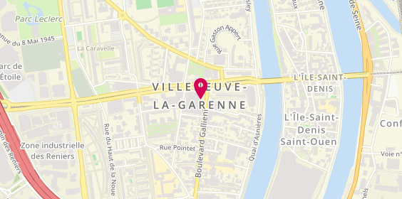 Plan de Agence du Mail, 223 Boulevard Gallieni, 92390 Villeneuve-la-Garenne