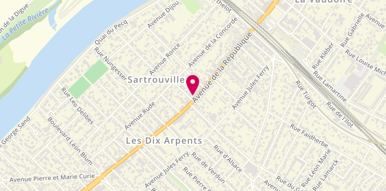 Plan de Stéphane Plaza Immobilier, 100 avenue de la République, 78500 Sartrouville
