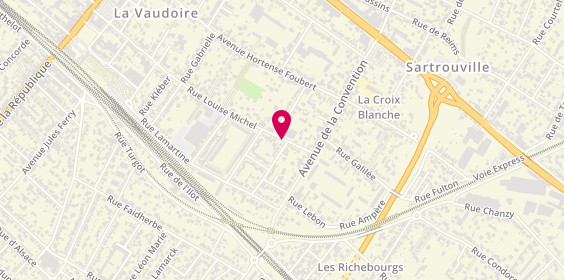 Plan de Cabinet Sivan Immobilier, 142 Rue Louise Michel, 78500 Sartrouville
