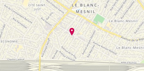 Plan de CENTURY 21 Pierrimo, Le
32 avenue Pierre et Marie Curie, 93150 Le Blanc-Mesnil