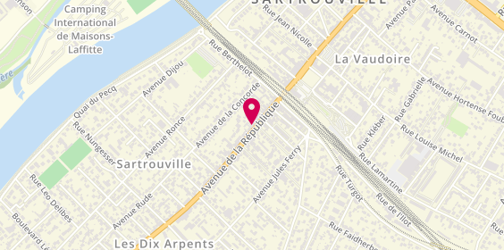 Plan de L'Agence de la Gare Immobilier Sartrouville Montesson, 30 Bis avenue de la République, 78500 Sartrouville