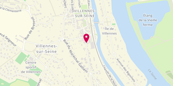 Plan de Agence de Villennes, 310 avenue Georges Clemenceau, 78670 Villennes-sur-Seine