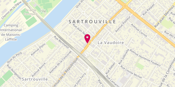 Plan de Agence l'Union Immobilière, 70 avenue Jean Jaurès, 78500 Sartrouville