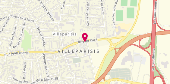 Plan de Villeparimo, 58 Rue de Ruzé, 77270 Villeparisis