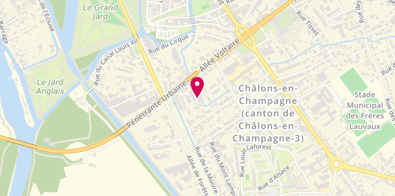 Plan de Hestia Immobilier, 17 Rue du Pont de la Cidrerie, 51000 Châlons-en-Champagne