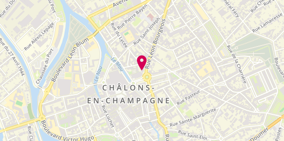 Plan de Alesia Immobilier, 1 Rue Léon Bourgeois, 51000 Châlons-en-Champagne