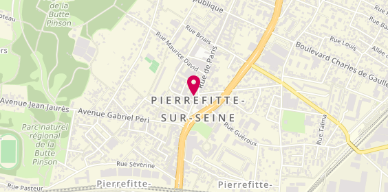 Plan de Agence Immobilière de la Mairie, 17 Paris, 93380 Pierrefitte-sur-Seine