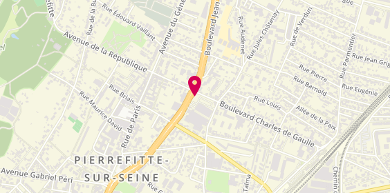 Plan de Gazelle Gazelle, 40 Boulevard Charles de Gaulle, 93380 Pierrefitte-sur-Seine