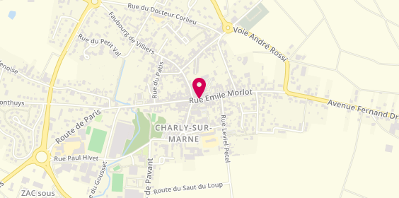 Plan de Anne Mano Immobilier, 78 Rue Emile Morlot, 02310 Charly-sur-Marne