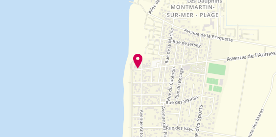 Plan de Delamarche Immobilier, 1 avenue de l'Aumesle, 50590 Hauteville-sur-Mer