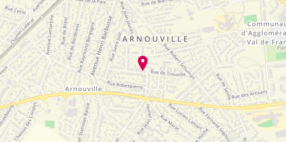 Plan de A.M Immobilier, 138 Rue Jean Jaurès, 95400 Arnouville