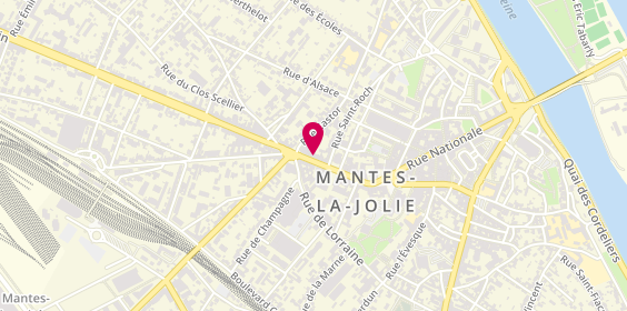 Plan de Orpi Immobilier Mantes, 40 Av. De la République, 78200 Mantes-la-Jolie