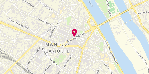 Plan de Agence Principale, 44 Rue Nationale, 78200 Mantes-la-Jolie