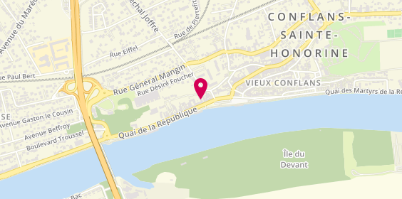 Plan de Human Immobilier, 10 Quai de la République, 78700 Conflans-Sainte-Honorine
