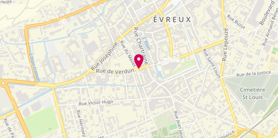 Plan de Groupe GARNIER Immobilier, 28 Rue de Verdun, 27000 Évreux