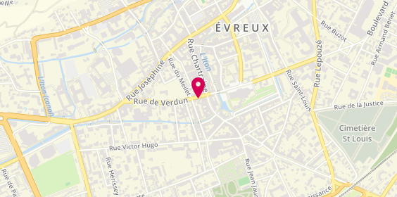 Plan de Stéphane Plaza Immobilier, 30 Rue de Verdun, 27000 Évreux
