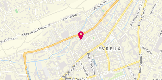 Plan de L'Adresse, 13 Bis Rue du Général Leclerc, 27000 Évreux
