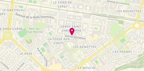 Plan de Human Immobilier, 2 Rue de l'Abondance, 95800 Cergy