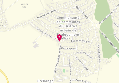 Plan de Viwagest, 62 Rue des Cévennes, 57690 Créhange