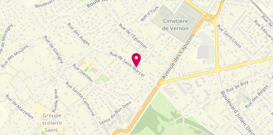 Plan de Fabrice Frichet Immobilier, 14 Rue Saint-Marcel, 27200 Vernon
