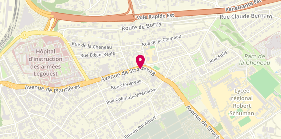 Plan de Orpi Agences No1, 114 avenue de Strasbourg, 57070 Metz