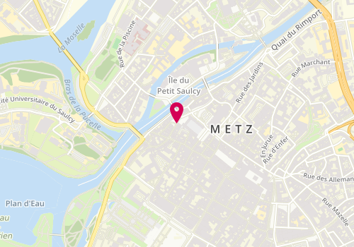 Plan de Les Mines, 20 Place de Chambre, 57000 Metz