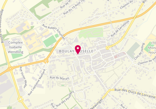 Plan de Stéphane Plaza Immobilier Boulay-Moselle, 29 Rue du Maréchal Foch, 57220 Boulay-Moselle