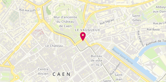Plan de Agence Immobilière du Vaugueux, 8 Rue Montoir Poissonnerie, 14000 Caen