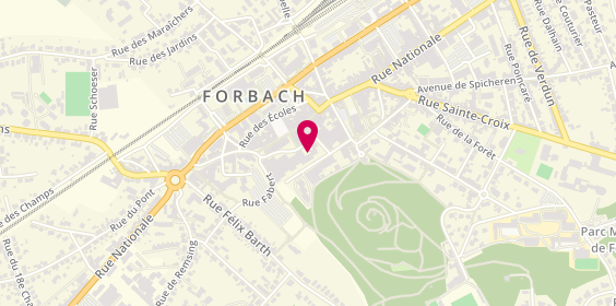 Plan de VIVEST - Direction territoriale de Forbach, 6 place de l'Alma, 57600 Forbach