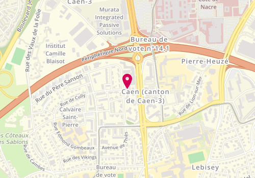 Plan de La Caennaise, 66 avenue de Thiès, 14000 Caen