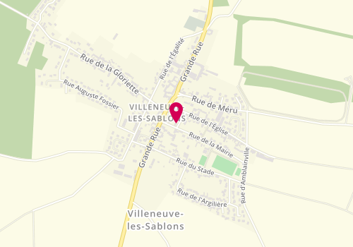 Plan de L'Agence du Village, 2 Rue de l'École, 60175 Villeneuve-les-Sablons