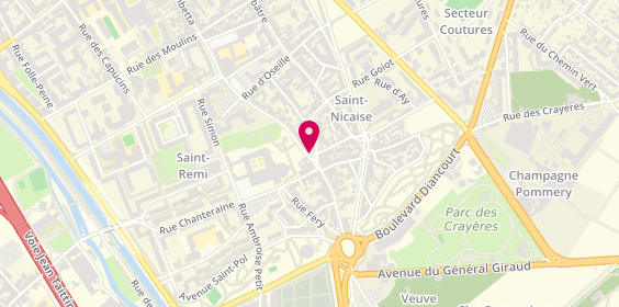 Plan de Agence Murs et Pierres Immobilier, 6 place Saint-Timothée, 51100 Reims