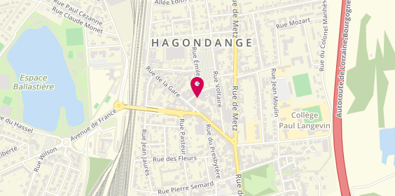 Plan de Avenue de l'Immobilier, 8 Rue Anatole France, 57300 Hagondange