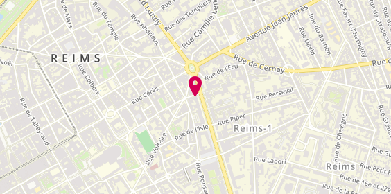 Plan de L'Atelier Immo, 6 Boulevard de la Paix, 51100 Reims