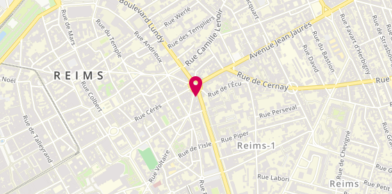 Plan de Les Rémoises Immobilier, 51100 Pl. Aristide Briand, 51100 Reims