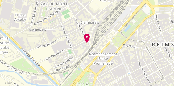 Plan de Litas Immobilier, Centre d'Affaires
21 Rue de Courcelles, 51100 Reims