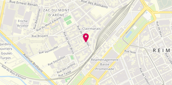 Plan de Amg Immobilier, 41 Rue de Courcelles, 51100 Reims