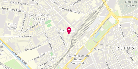 Plan de FONCIA | Agence Immobilière | Location-Syndic-Gestion Locative | Reims | Rue André Pingat, 9 Rue André Pingat, 51100 Reims