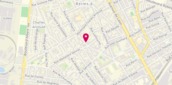 Plan de Ah Immobilier, 38 Rue Saint-Thierry, 51100 Reims