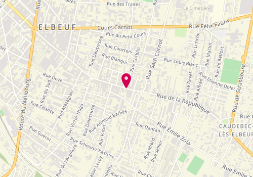 Plan de Pivf, 173 Rue de la Republique, 76320 Caudebec-lès-Elbeuf
