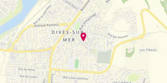 Plan de Agence Pointel, 19 Rue Gaston Manneville, 14160 Dives-sur-Mer