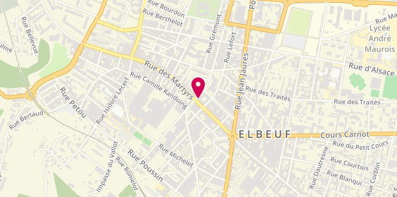 Plan de Agence immobilière Bias Immobilier Elbeuf, 32 Rue des Martyrs, 76500 Elbeuf