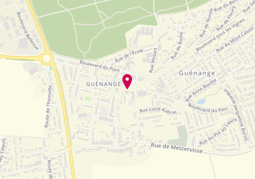 Plan de Orpi Guénange Rive Droite, 40 Boulevard de la Division Leclerc, 57310 Guénange