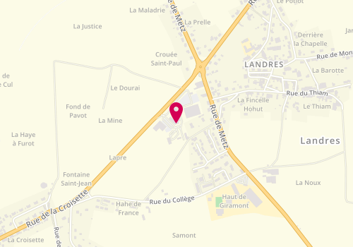 Plan de Station Immo France, Zone Aménagement la Croisette
Rue de la Croisette, 54970 Landres