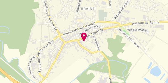 Plan de L'Agence, 42 Bis Rue du Martroy, 02220 Braine